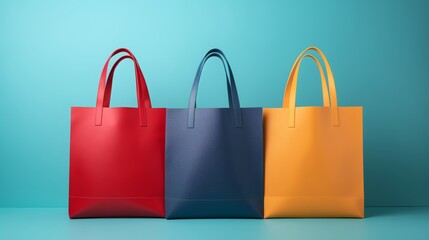 Colorful Shopping Bag for Sale Banner.