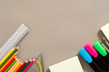 Stationery on Brown
