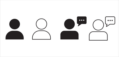 Customer service and support icon set. Help and support call icons. Entrepreneur symbol. Vector icon illustration. Contain symbol of Live chat, female or male receptionist and operator.