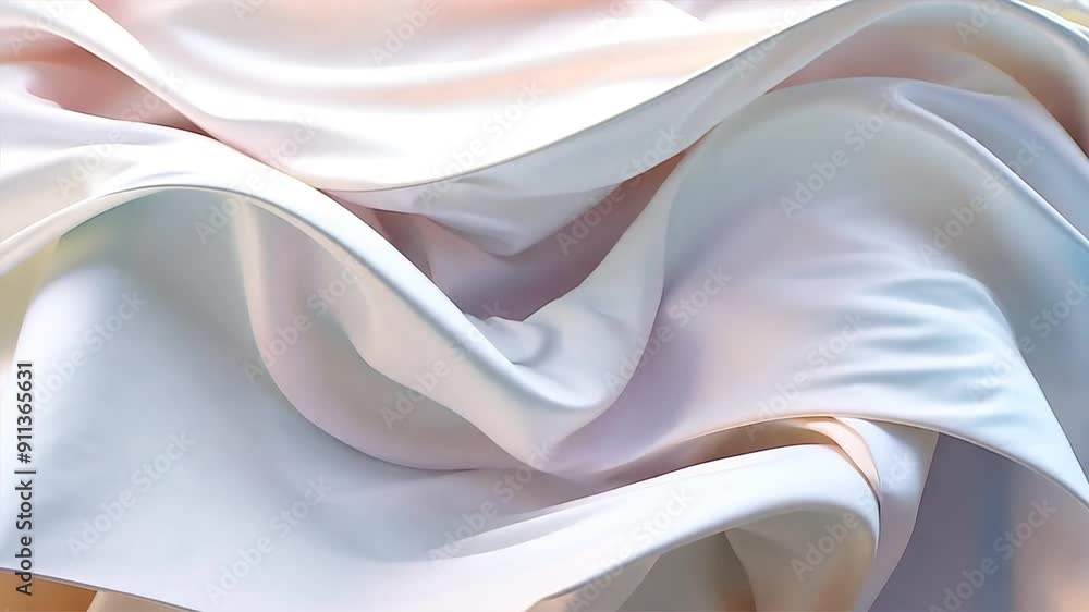 Poster background with flowing lines and smooth gradients, creating a calming effect