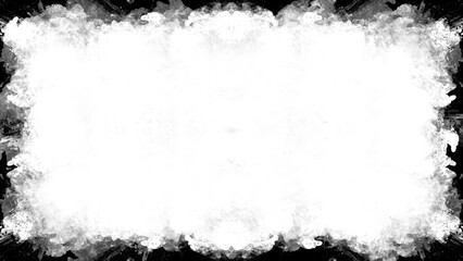 8k Grunge Border Frame in Black
