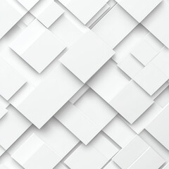 Fototapeta premium A white background with a pattern of overlapping squares in various sizes.