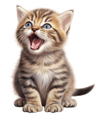 Obraz premium PNG Kitten mammal animal cute.
