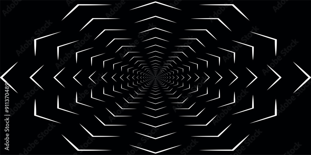 Aufkleber spiral sound wave rhythm line dynamic abstract vector background