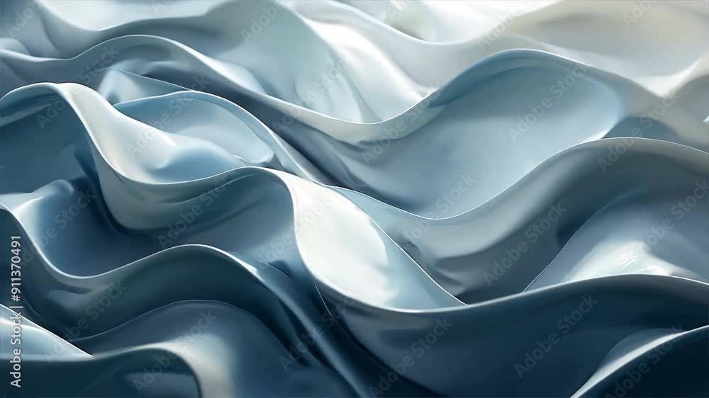 Poster background with flowing lines and smooth gradients, creating a calming effect