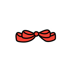 Fototapeta premium red bow ribbon vector