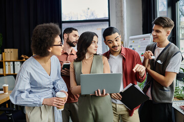 Professionals collaborate and share insights during a challenging time.