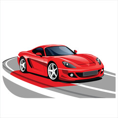 Sport and speedy car vector