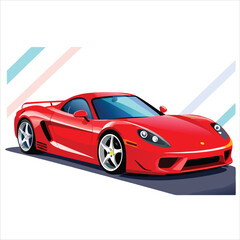 Naklejka premium Sport and speedy car vector