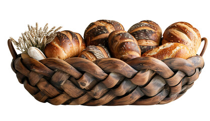 Bread, cut out background, transparent background