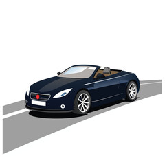 Naklejka premium Sport and speedy car vector