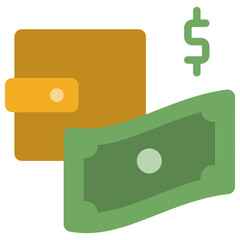 cash balance flat icon