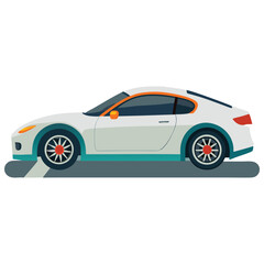 Naklejka premium Sport and speedy car vector