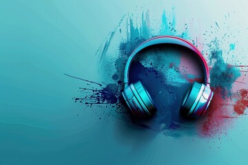 Headphone Gradient: A smooth gradient from deep blue to light turquoise, promoting calm and focus for a headphone advertisement.