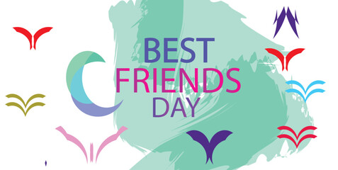 Obraz premium Best Friends banner design