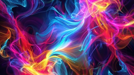 Abstract Swirling Colors in Motion