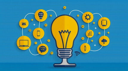 Bright Ideas: Infographic of Innovation and Technology..