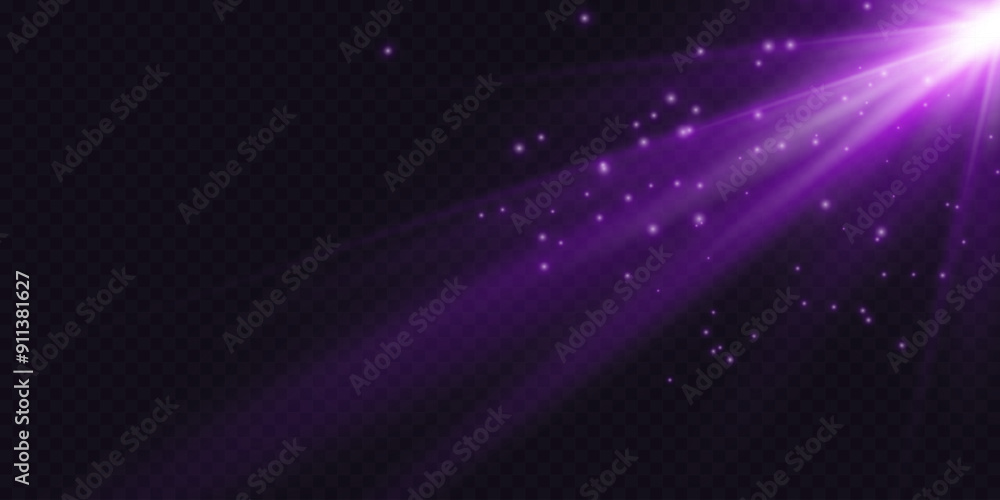 Poster light effect blue glowing light. solar flare. glow effect. starburst with shimmering sparkles.