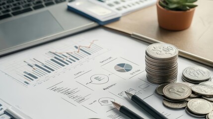 Financial whiteboard with diagrams and notes on expenses, portfolio strategy, and budgeting