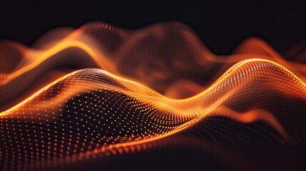 Fototapeta premium Smooth light waves forming an abstract pattern