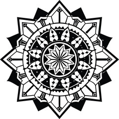 Architectural Mandala colorful page