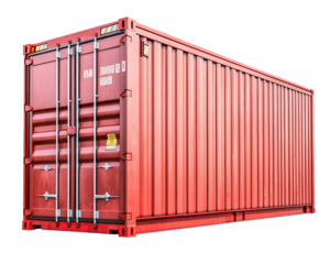 A container isolated on white transparent background