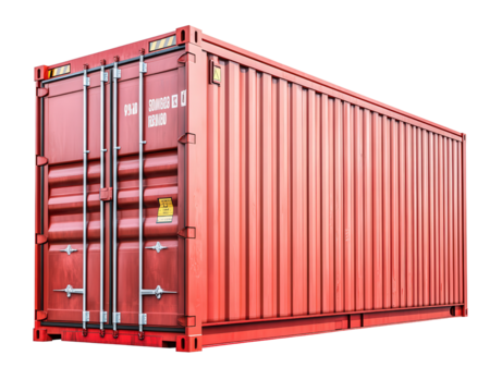 A container isolated on white transparent background