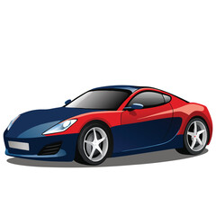 Sport and speedy car vector