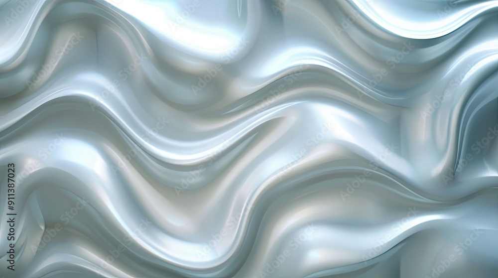 Poster smooth wavy textures with gradient light reflections