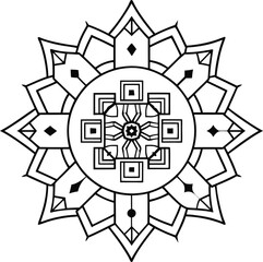 Architectural Mandala colorful page