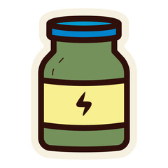 protein shake drink sticker