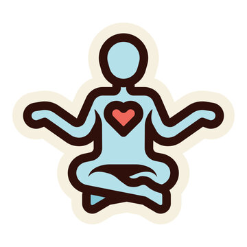 Yoga Relax Activity Sticker