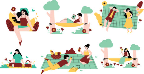 spring activity people outdoor park
