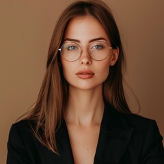 Fototapeta premium Professional woman with a minimalist look.
