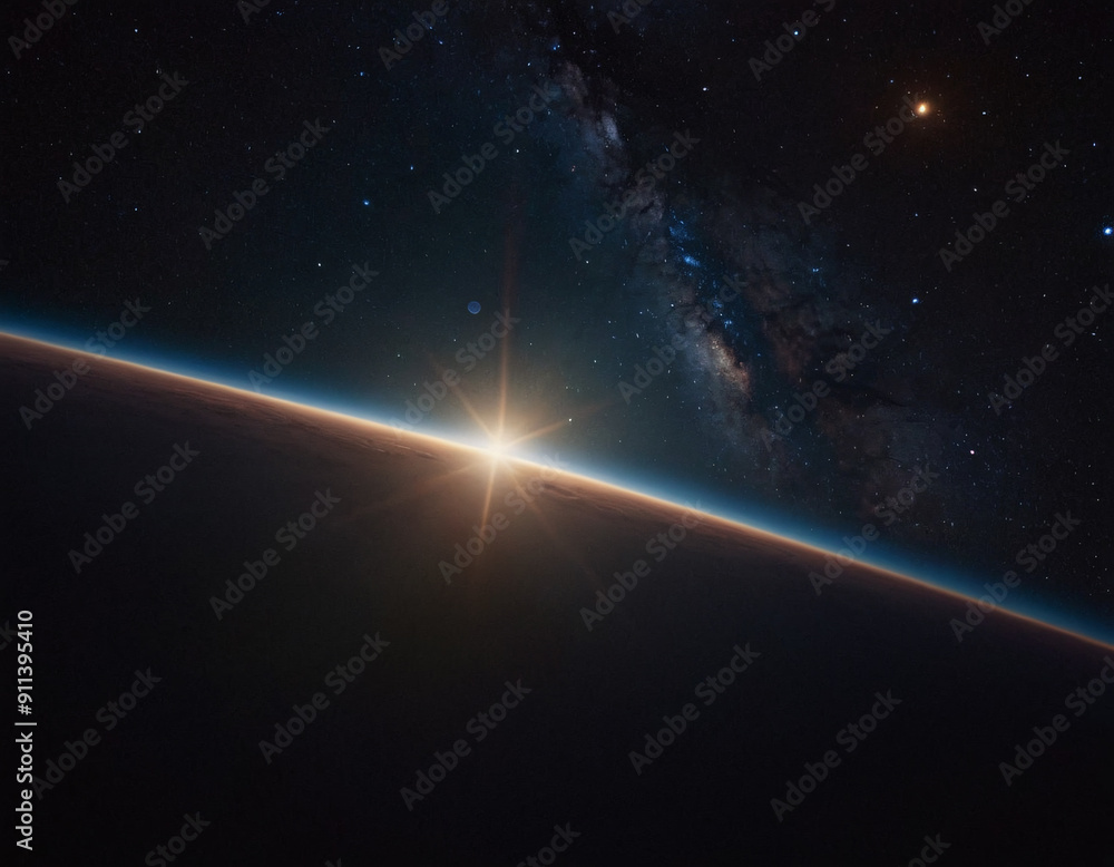 Wall mural deep space and the universe