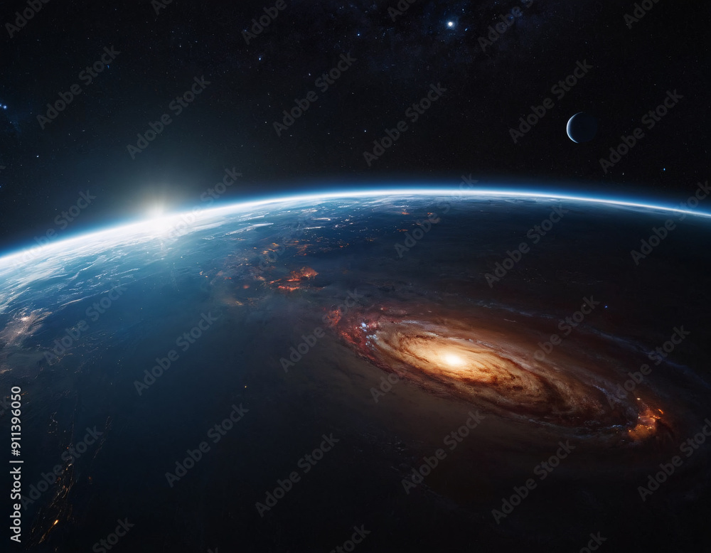Wall mural deep space and the universe