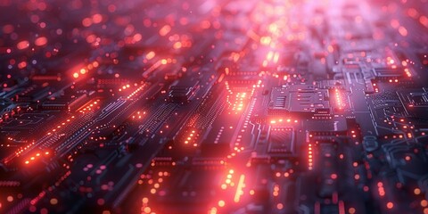 Obraz premium Future Computer Technologies Background Banner