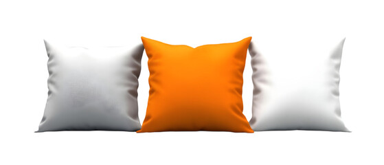Set of three (Pillow) isolated on a white background
