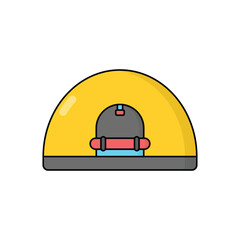 Camping vector icon