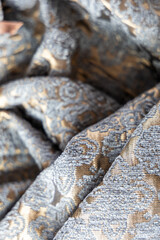 Textile luxury background velour and silk with pattern