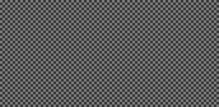 Vector Checkered dark gray background. Image placeholder design element to demonstrate transparency and isolated elements. gray grid