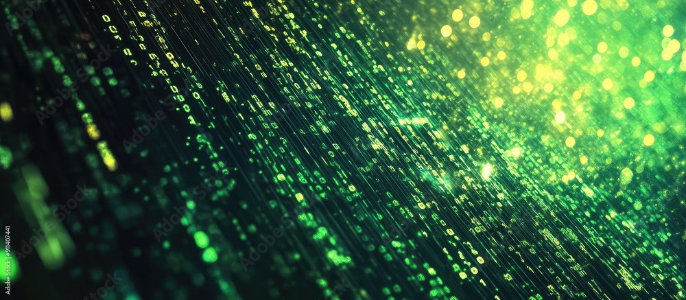 Poster abstract digital binary background for high tech technology themes