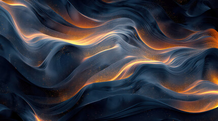 Obraz premium Beautiful abstract neon wavy shiny background