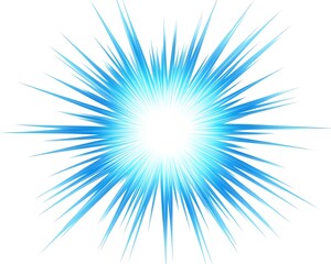 Abstract Sunburst  surface of light blue radial zoom in light blue colour tones on white background. 