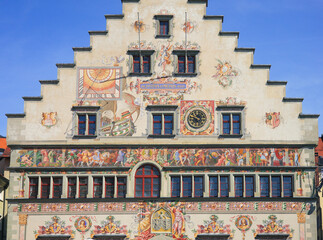 Fototapeta premium Close up from the town hall of Lindau on Lake Constance, Germany