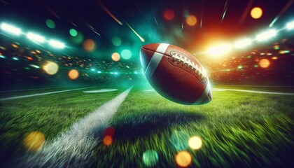 football on football field