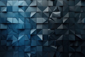 Obraz premium Geometric Triangles Pattern: A background banner featuring a pattern of triangles arranged in various orientations, creating a dynamic and visually stimulating geometric effect.