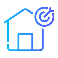 buy house gradient icon