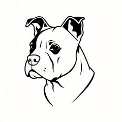 Obraz premium simple dog logo