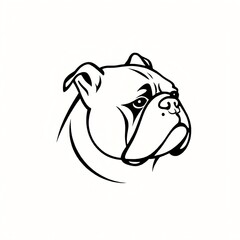 Fototapeta premium simple dog logo